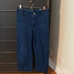Maeve Dark Blue Cropped Pants